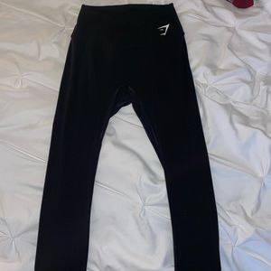 Black gymshark training leggings